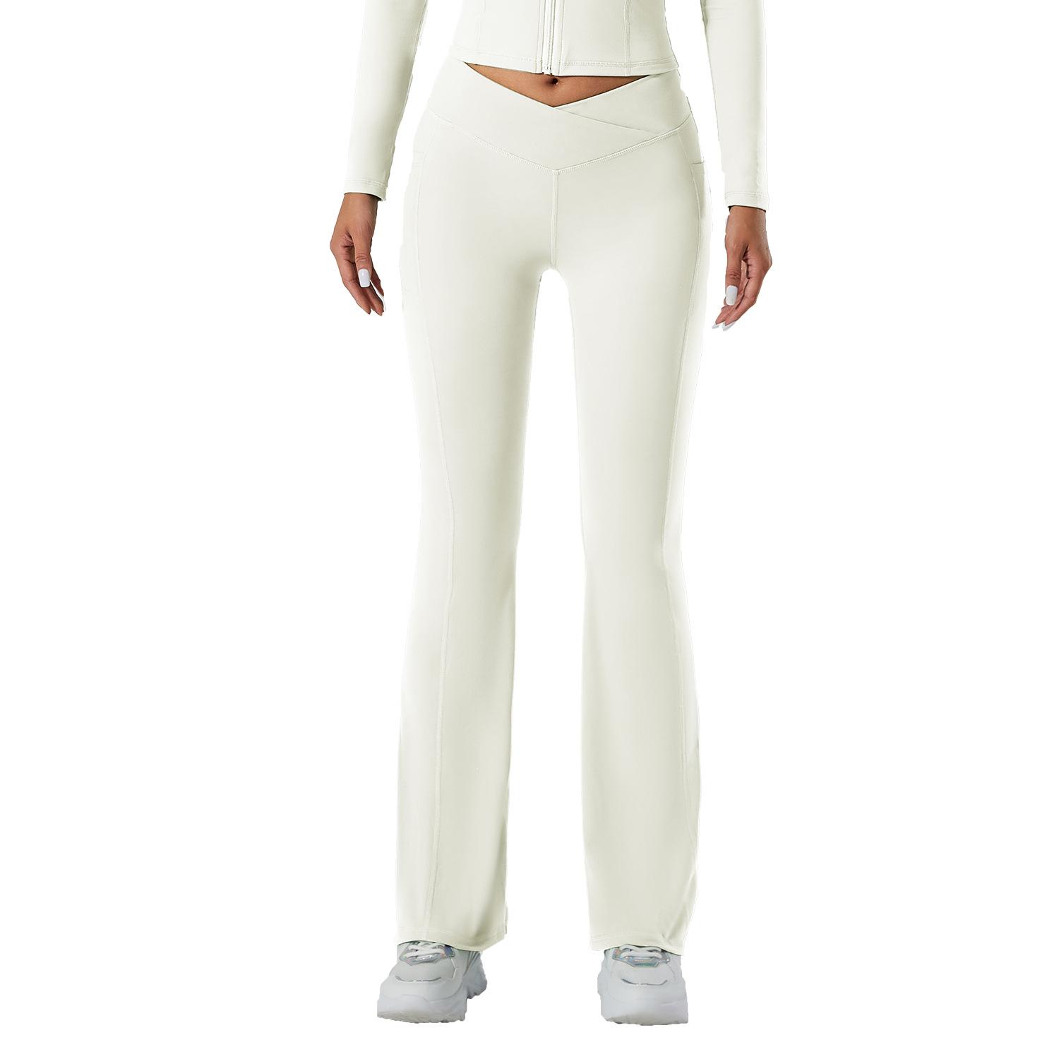 

Голые Мохнатые Персиковые Бедра Штаны для Йоги, Поднимающие Бедра, Высокая Талия, Быстросохнущие для Упражнений, Верхняя Одежда Фитнес Йога, Брюки Клеш для Женщин XL