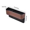 Car Seat Gap Organizer Car Seat Gap Filler Multifunctional PU Leather Seat Console Organizer Pocket For Phone Keys Cards Pens