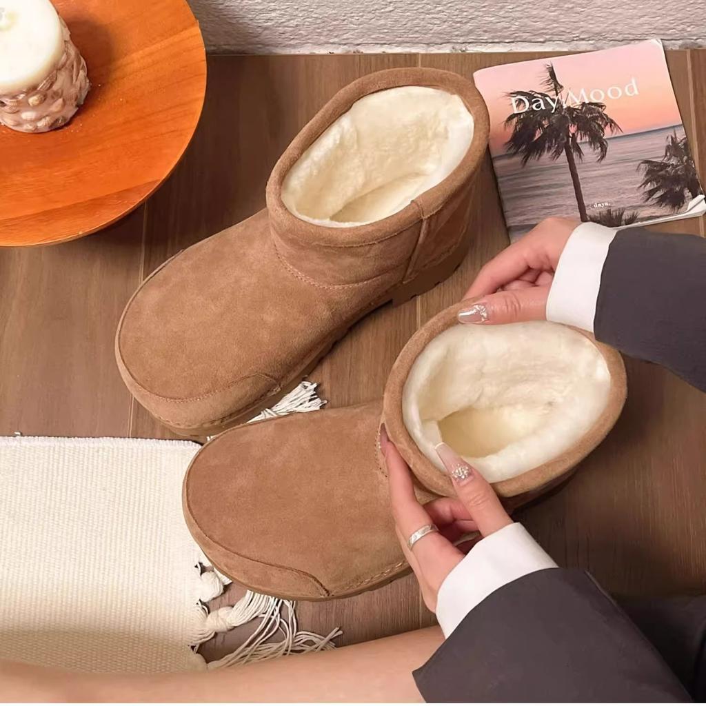 Fashion 2024 New Classic Thickened Fluff Women's Snow Boots Comfortable Warm Ankle Boots Women Winter Ladies Shoes Chunky Botas Mujer