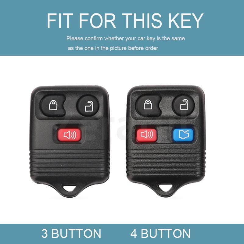 3/4 Buttons Tpu Car Remote Key Shell Case Fob Cover For Ford Focus Complete Escape Mustang Explorer Lincoln Town Sport