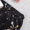 Baby Girl "Happy New Year" Print Cotton Bodysuit Fireworks Print Pants With Headband Outfit Set
