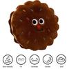 Sandwich Biscuit Plush Pillow Round Square Cartoon Cookies Plush Toy Stuffed Doll Plushie Sofa Couch Cushion Home Bedroom Decoration Kids Adults Gift