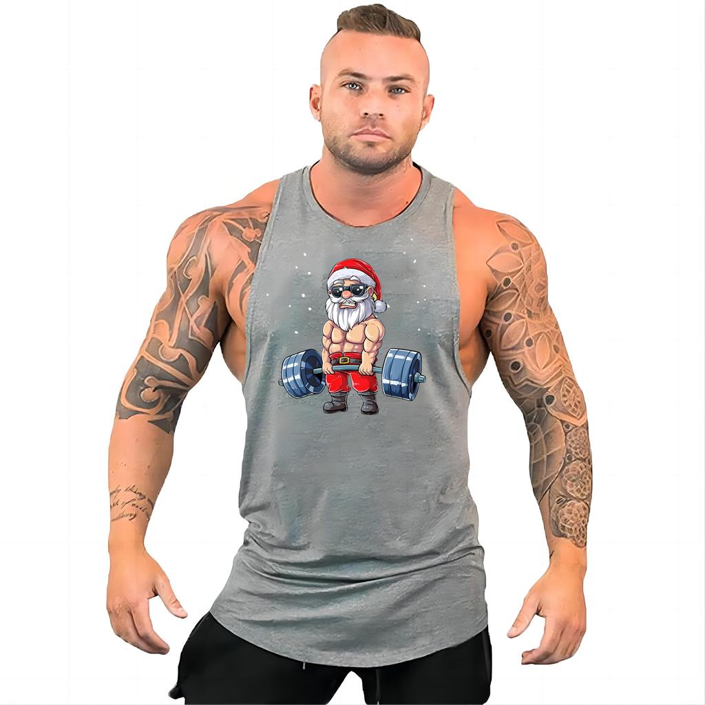 Men's Sports Style Lightweight Breathable Vest Multi-color Fun Print Breathable Quick Drying Outdoor Sports Men's Vest
