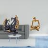 Swan Thinker Resin Figurine European Art Abstract Sculpture Animal Statue for Entrance Desk