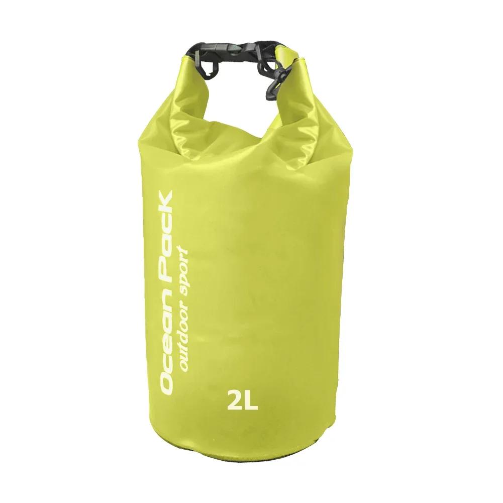 Borsa Impermeabile 2/3/5/10L Sacca Secca in PVC per Nautica Pesca Rafting Nuoto Galleggiamento Deriva Borsa Acqua Borsa Custodia da Campeggio