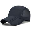 New Design Quick Drying Baseball Cap Packable Lightweight Outdoor Hat Breathable Polyester Visor Cap