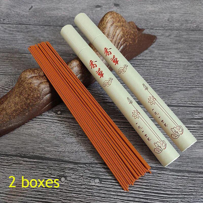 2Box Natural Sandalwood Incense Sticks 40pcs/box Sleeping Aiding Tranquilize Mind Refreshing Scents for Home Office Bedroom 7