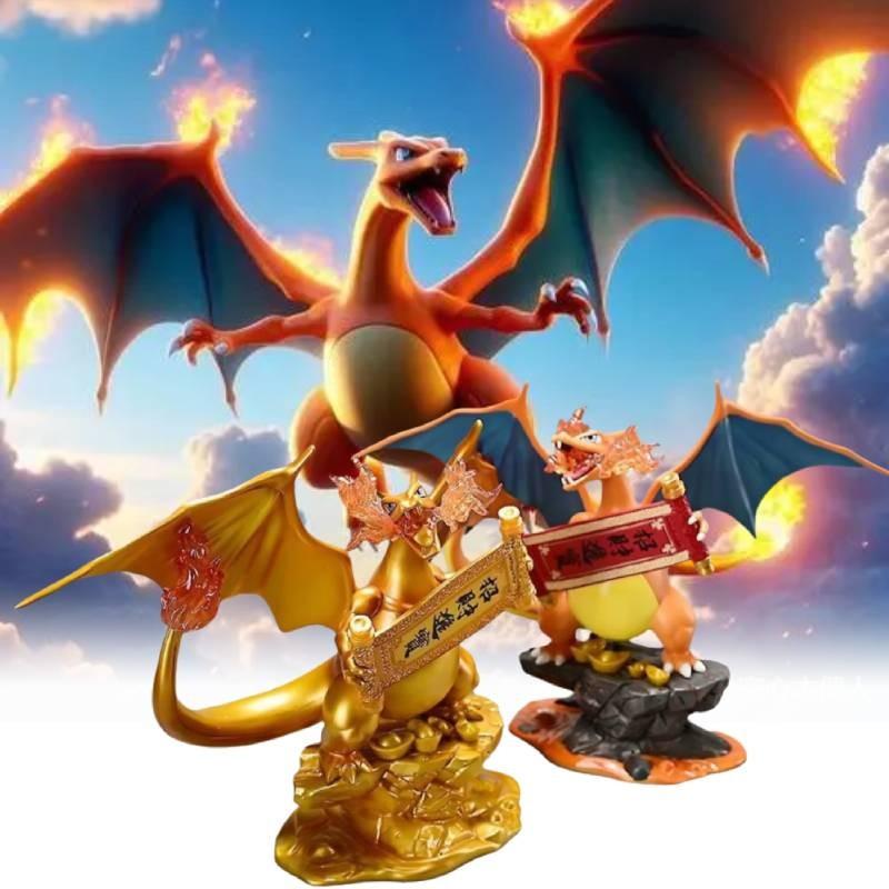 Collection Monster Lizardon Figurine Ornament Simulation Cartoon Gift
