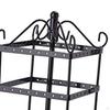 3 Tiers Iron Earring Holder Display Rack Fashionable Multipurpose Jewelry Stand for Desktop
