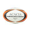 AcaciA Rugby Ball Size 5 Brave White Rugby Ball Size 5 for High and Junior High School Use A-501-C Orange, Black, General, University, School, (Ball
