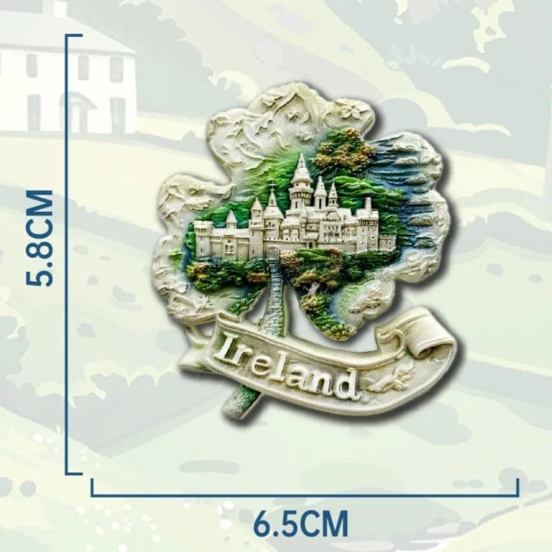 

Ireland Fridge Stickers Edinburgh Travelling Souvenirs Clover Fridge Magnets Home Decor Wedding Gifts