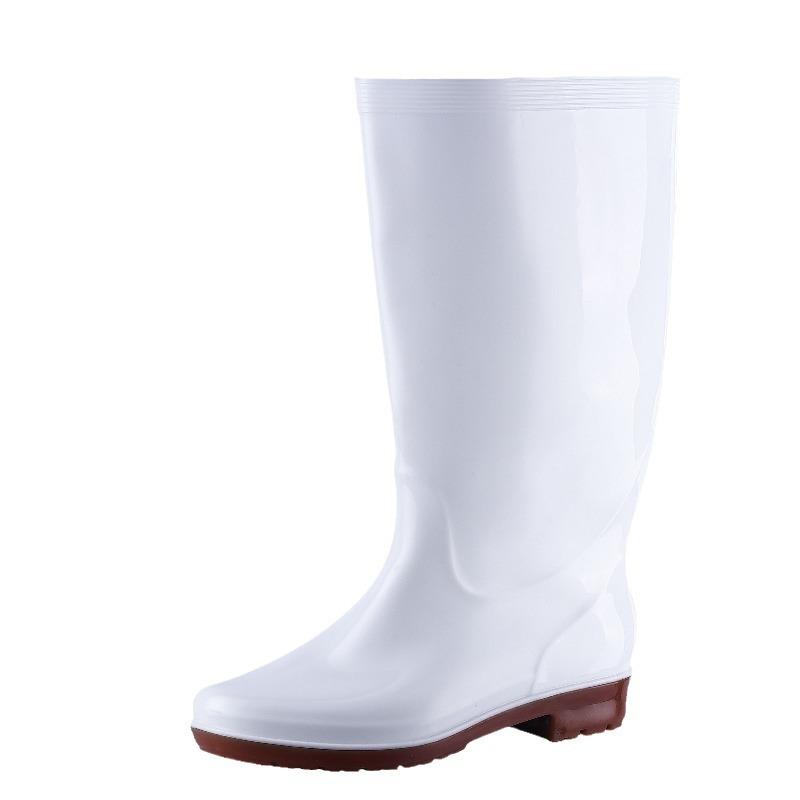 Water Shoes Medium and High Health Boots Food Factory White Rain Shoes Non-slip Water Boots Women Chef Anti