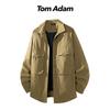 TOM ADAM 2025 New Lapel Men's Workwear Shirt Jacket