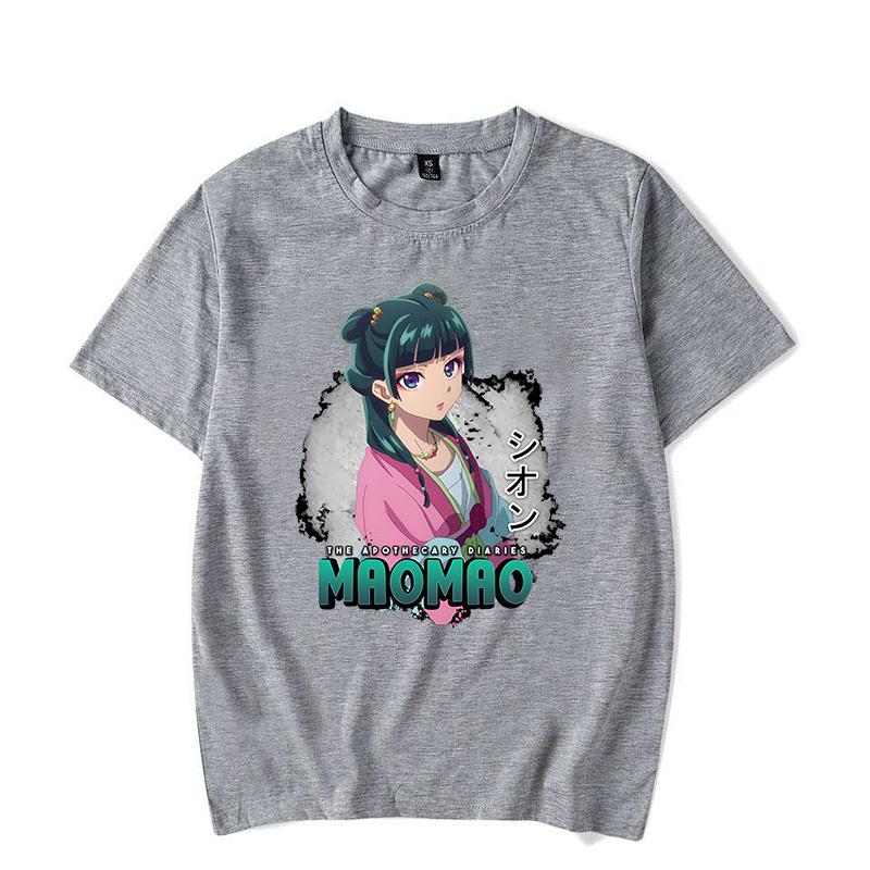 New Hot Anime The Apothecary Diaries Maomao Print Short Sleeve Casual T-shirt Summer Women Men Fashion Harajuku Short Sleeve