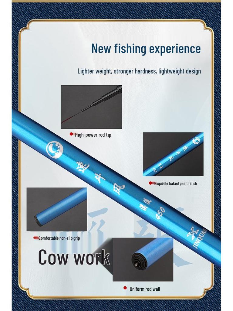 Ultra-Light Ultra-Hard Beginner Fishing Rod Set - Short Section Stream Rod