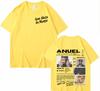 Rapper Anuel AA Real Hasta La Muerte Tour 2025 Cover T Shirt Unisex Hip Hop Tshirt Tops Short Sleeve Oversized T Shirts Streetwear