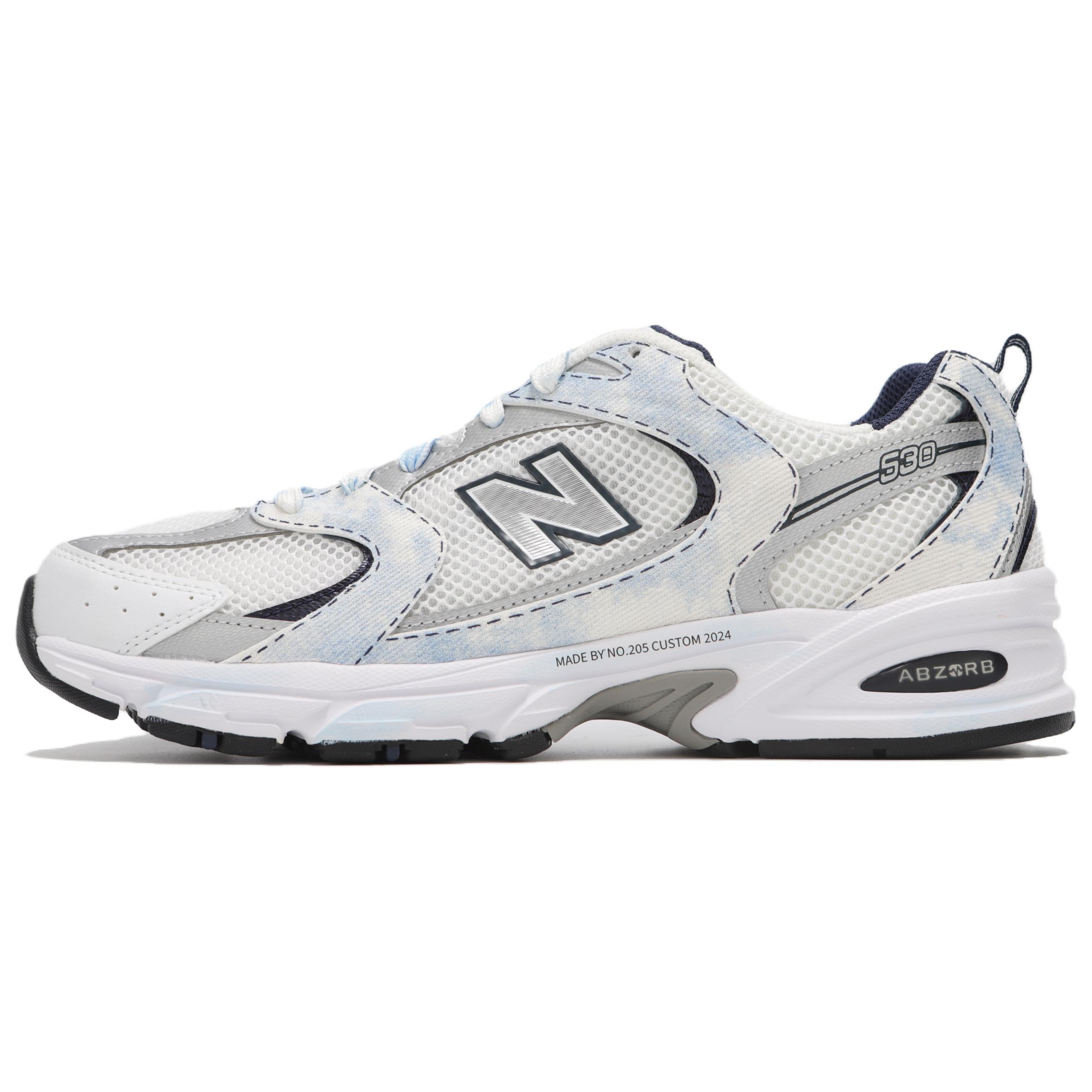 

New Balance NB 530 Cushioning Abrasion Resistant Cushioning, Wear Resistant Low top Running Shoes Unisex White Blue MR530SG(Teamfour-) 45