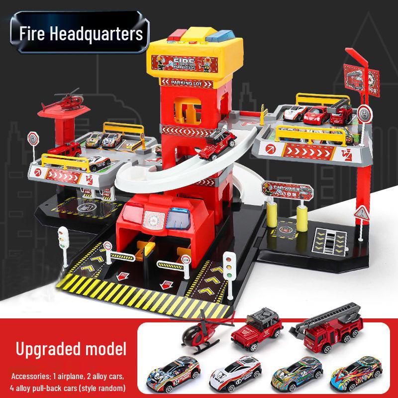 Huicheng Seven- or Nine-Layer Electric Race Track Parking Toy Set