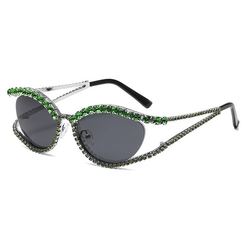 

Cat Eye Sunglasses Women Luxury Diamond Ladies Sun Glasses Fashion Party Glasses Driving Shades