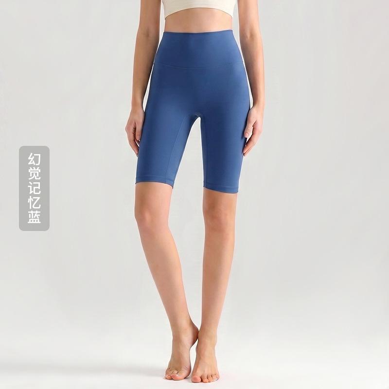 Weiman cloud nude five-point yoga pants women's summer thin tight yoga clothes high waist hip lift fitness yoga pants