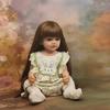 Adorable Betty Reborn Toddler Doll for Age 3+ Years Old Girl 22'' 55CM Silicone Full Body Long Pasted Hair Princess Realistic Newborn Baby Doll Toys