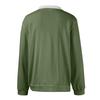 Men's Casual Color-Block Collared Long-Sleeve Knit Base Layer Top
