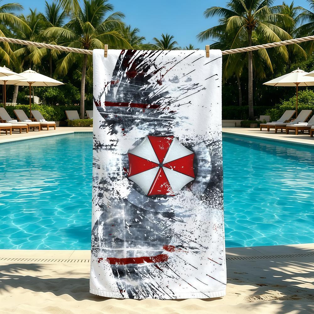 R-Resident E-Evil-ES Games Towel For Outdoor Camping Beach Towel Super Absorbent Quick-Drying Summer Towel