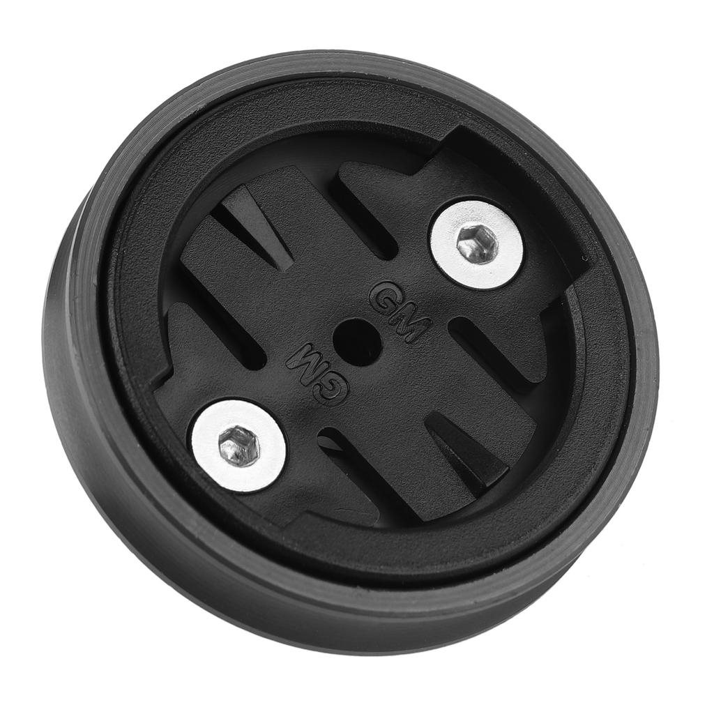 Durable Aluminum Alloy Bike Bicycle Fixed Stem Top Cap Computer Mount for Garmin Black