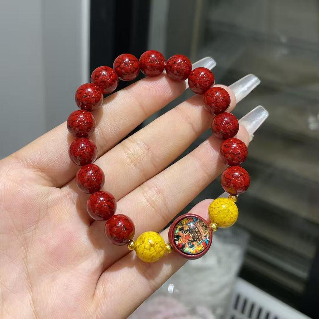 Stylish Unisex Bracelet with Medium Crystal Beads and Zhakiram Accessories