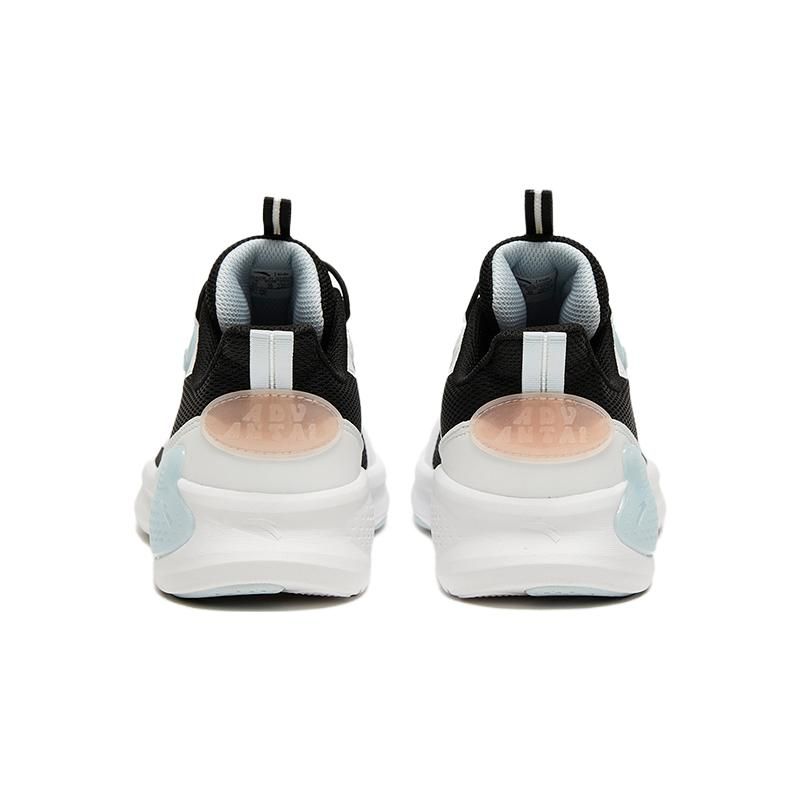 Anta Antiskid Shock Absorbing Wear Resistant Low Top Running Shoes Kids Sneakers White Blue 322315532-4