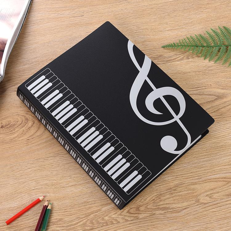 A4 80-Blatt Notenmappe für Klavier und Chor 40 Pages (80 Sheets Usable) white