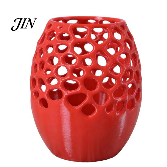 Pen Holder Modern Honeycomb Holder, 3D Printed Hollow Design Writing Utensil Container, Stylish Desk Organizer for Pencils Makeup Brushes And Brush
