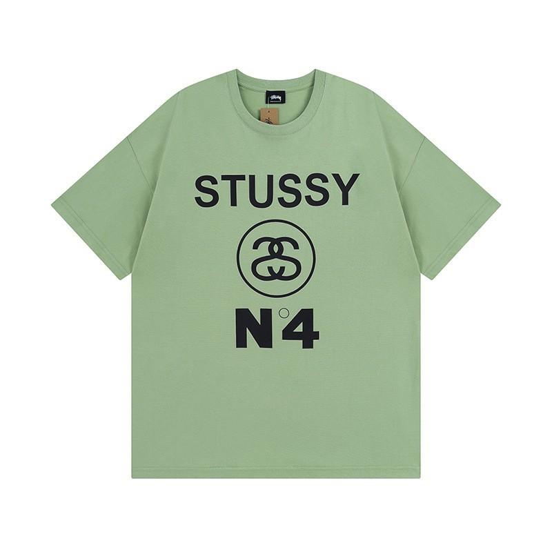 Pánské tričko s krátkým rukávem Volný střih Kulatý výstřih Potisk písmen Neformální Street Style Top pro páry