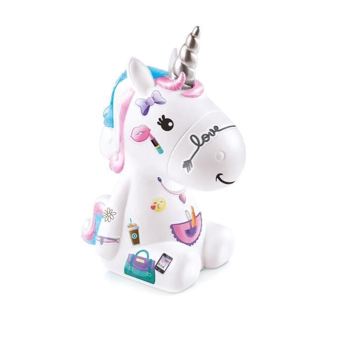 Canal Toys - La Famille Licorne, Figurines de Maman licorne lumineuse et des deux bébés à décorer - OFG 287