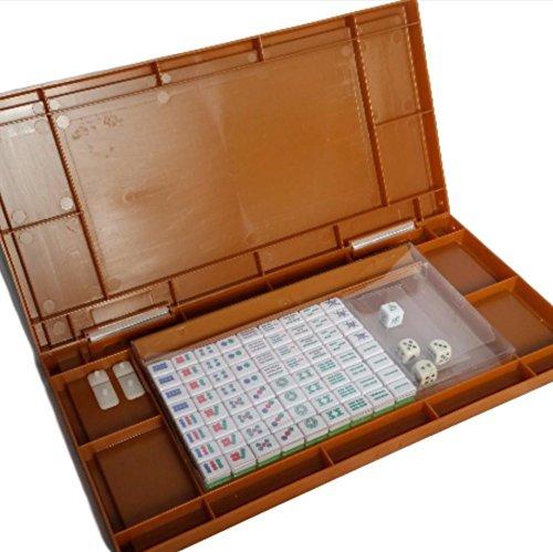 Boa Sorte Mini Mahjong Set, Portable and Easy To Carry, Folding Table, Includes Scoring Sticks
