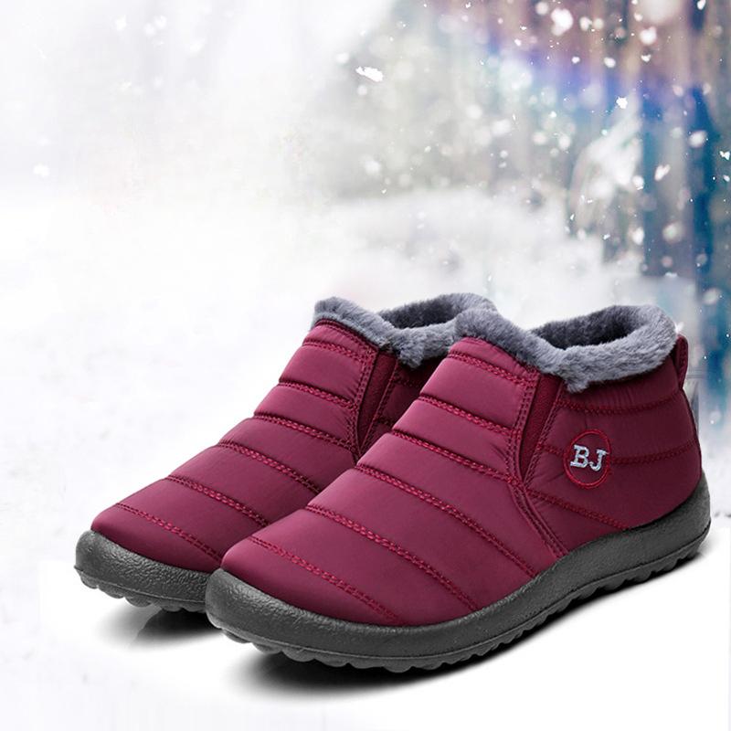 Fashion Winter Women Boots Waterproof Snow Boots For Winter Shoes Women Casual Lightweight Ankle2025 Warm Fur Winter Botas Mujer