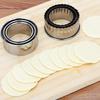 Round Dumpling Wrapper Pressing Tool with Stainless Steel Cutter and Rolling Pin