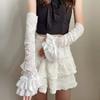 Lace Bowknot Bridal Wrist Gloves Y2K Long Gloves Graceful Womens Sleeve