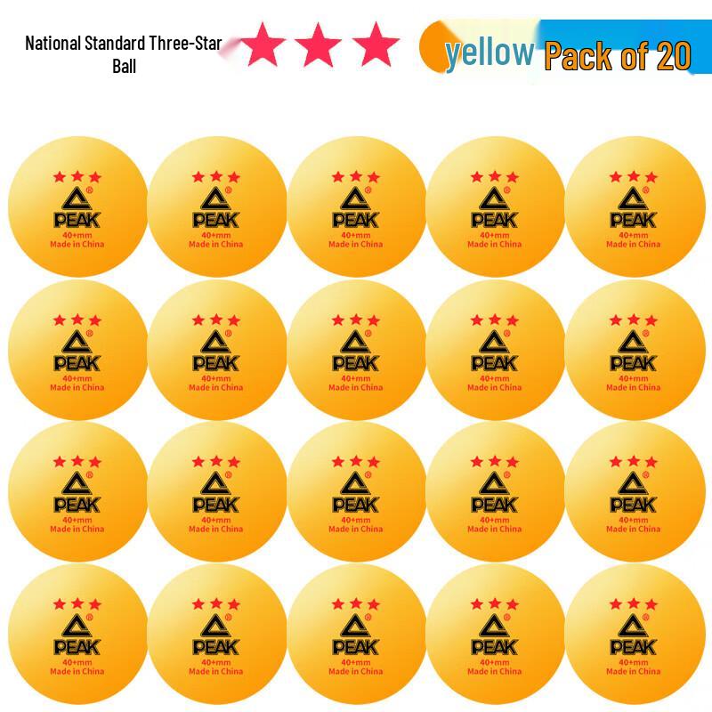 PEAK 3-Star Professional Table Tennis Balls