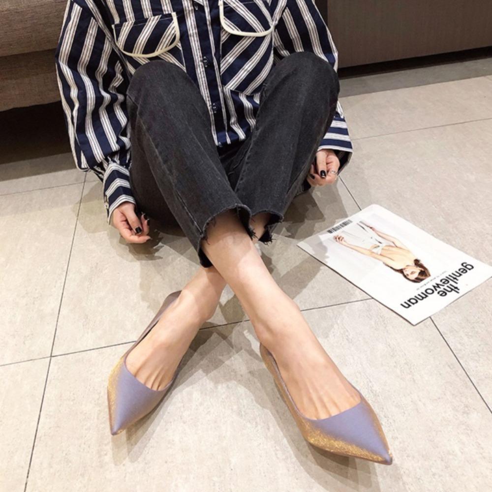 Heels for Ladies Four Seasons Solid Color Satin Fashion Pointed Stiletto High Heels Woman Shoes 5CM