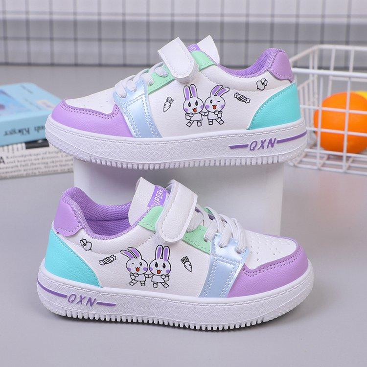 

Кроссовки Colorful Kid Sneakers 2025 Осень Новая Мультяшная Повседневная Обувь Милая Девочка Обувь для Скейтборда Мягкая Подошва Детская Обувь Zapatos Niña Tenis 26-insole16cm фиолетовый
