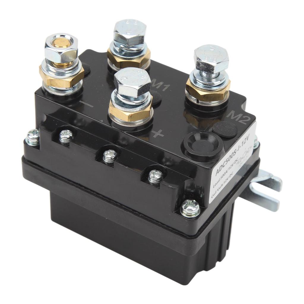 12V 500A Winch Solenoid Contactor Relay Controller for 8000 To 15000lb ATV UTV SUV Trailer Hydraulic Pump Lift Jack