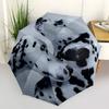 1pc Dalmatian Automatic Open/Close Umbrella 8-Rib Strong Frame, Portable Travel Umbrella for Women & Men, Birthday Gift Parties 023