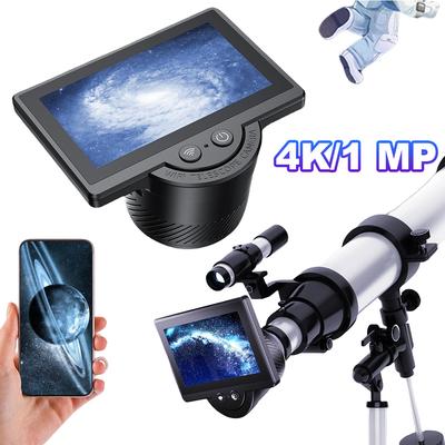 WiFi Electronic Eyepiece with 4.3 Inch IPS Screen Digital Eyepiece for Astronomical Telescope Accessories