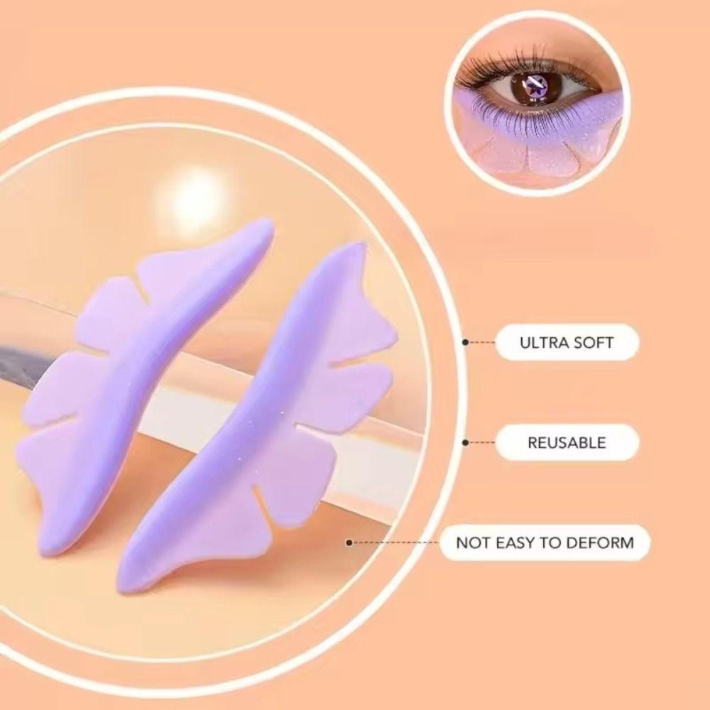 Glitter Lash Lifting Pads Butterfly Shaped Eyelash Shims  Eyelash Accessories