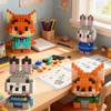 Mini-Bausteinspielzeug, Niedliche Charaktere, Pädagogische Puzzles, Geeignet für Kinder und Erwachsene, Kreative Geburtstags-/Feiertagsgeschenke.