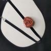 Bohemian Flowers Velvet Elegant Rose Necklet Clavicle Chain Autumn and Winter