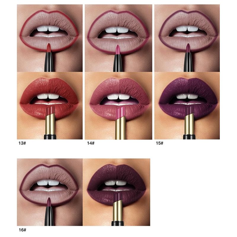 Pudaier - Dúo Delineador de Labios y Labial Mate - 16 Colores