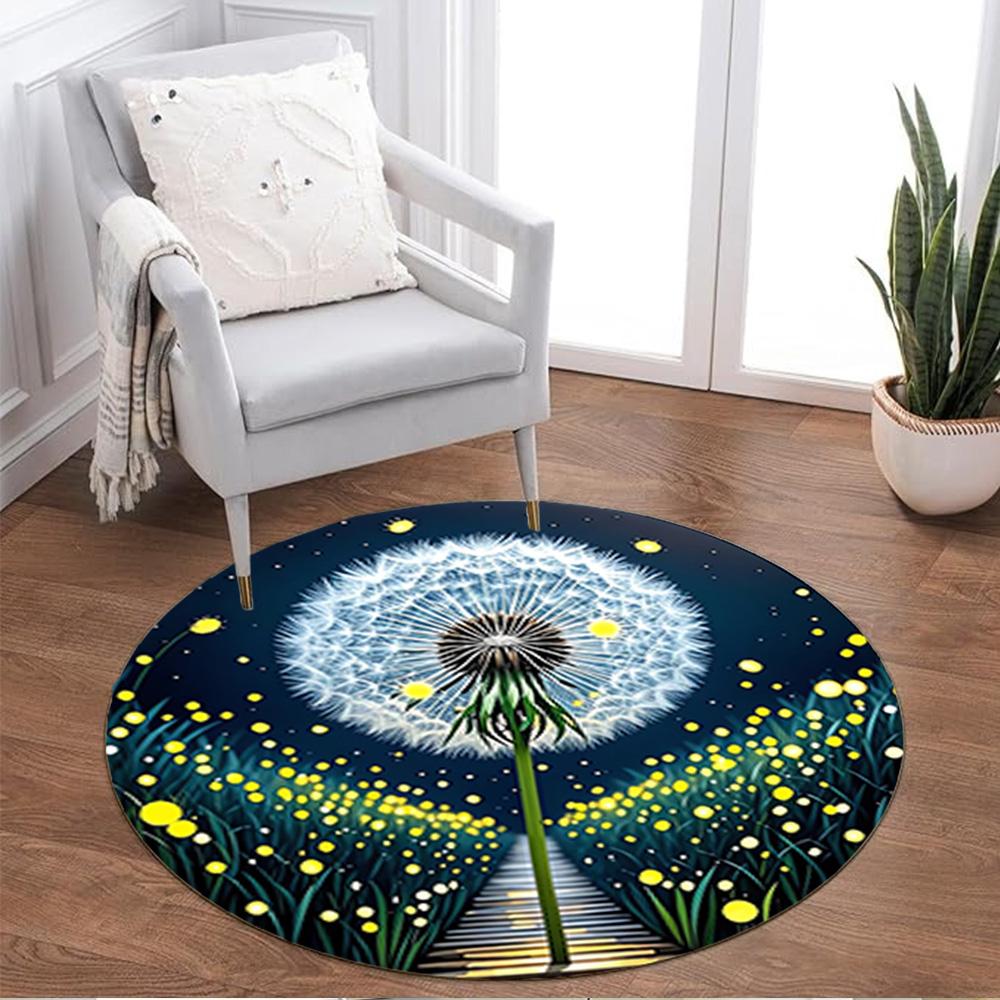 1pc home carpet dandelion design non slip office decor gift living room bedroom