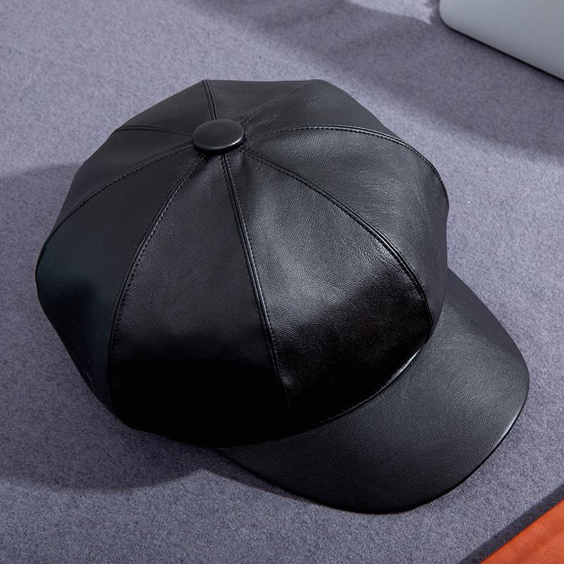Milliner Maug Beret Vintage Plaid Octagonal Hat British Vintage Painter Hat Fashion
